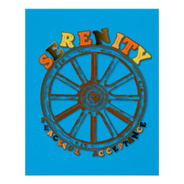 Serenity - Poster van Vreedzame Aanvaarding Perfect Poster