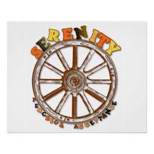 Serenity - Poster voor Vreedzame Aanvaarding Perfect Poster