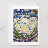 Serenity Prayer Angel Art Invitation ou Invitation (Devant)