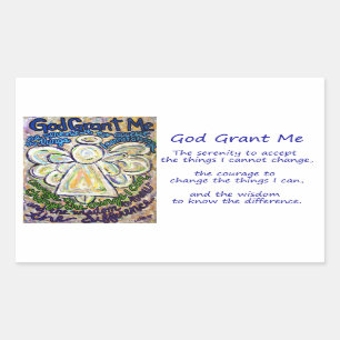 Serenity Prayer Angel Art Painting Stickers
