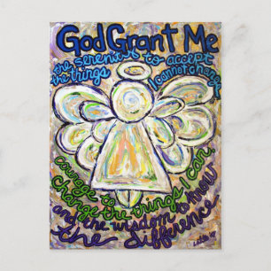 Serenity Prayer Angel Painting Art Briefkaarten
