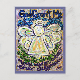 Serenity Prayer Angel Painting Art Briefkaarten