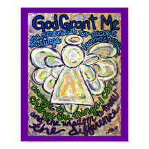 Serenity Prayer Angel Painting Art Poster (klein)