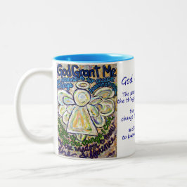 Serenity Prayer Angel Painting Mok of Cup
