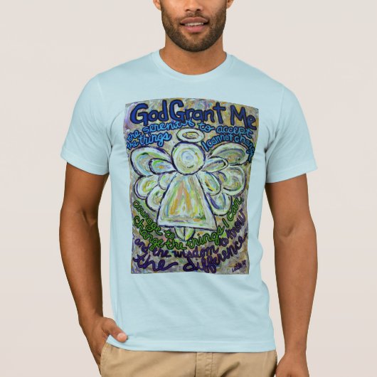 Serenity Prayer Angel T-shirt (Voorkant)
