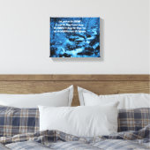 Serenity Prayer Blue stromend Brook Inspirerend Canvas Afdruk (Insitu (Slaapkamer))