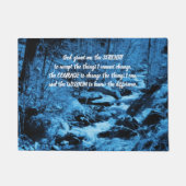 Serenity Prayer Blue stromend Brook Inspirerend Deurmat (Voorkant)