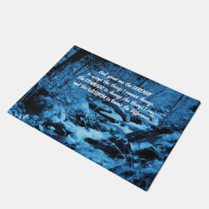 Serenity Prayer Blue stromend Brook Inspirerend Deurmat