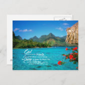 Serenity Prayer & Bora Bora Briefkaart (Voorkant / Achterkant)