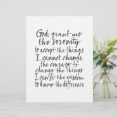 Serenity Prayer - Bounce Calligraphy Script Modern (Staand voorkant)