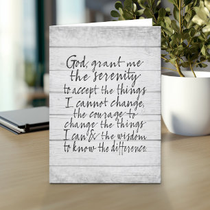 Serenity Prayer - Bounce Calligraphy Script Modern Kaart