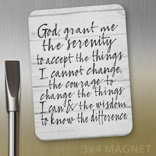 Serenity Prayer - Bounce Calligraphy Script Modern Magneet