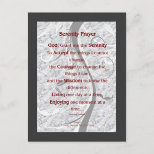 Serenity Prayer Briefkaart