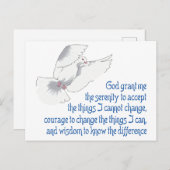 Serenity Prayer Briefkaart (Voorkant / Achterkant)