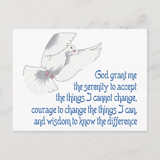 Serenity Prayer Briefkaart (Voorkant)