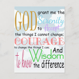 Serenity Prayer Briefkaart