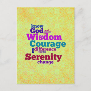 Serenity Prayer briefkaart