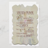 Serenity Prayer Briefpapier (Voorkant / Achterkant)
