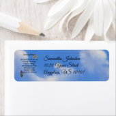 Serenity Prayer Butterfly Inspirerend Adres Etiket (Insitu)