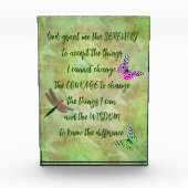 Serenity Prayer Butterfly Inspirerend Fotoblokken (Voorkant)