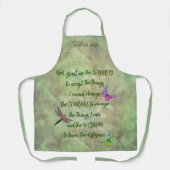 Serenity Prayer Butterfly Inspirerend Schort (Voorkant)