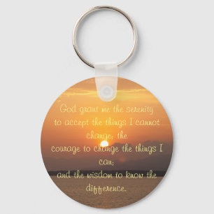 Serenity Prayer Button Sleutelhanger