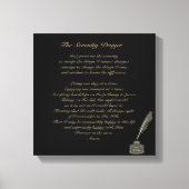 Serenity Prayer Canvas Print  (Voorkant)