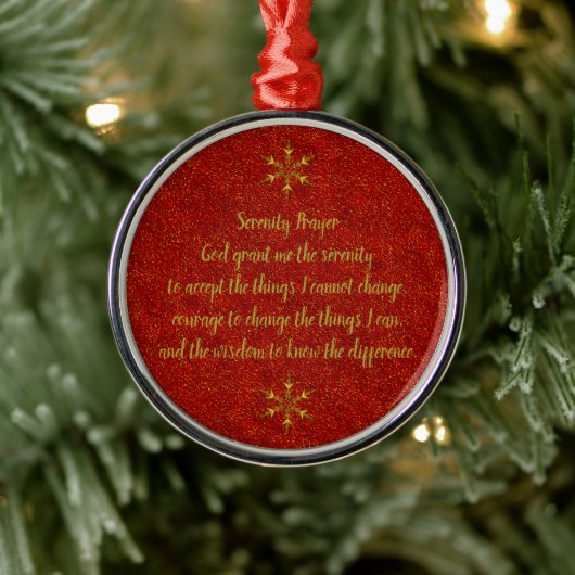 Serenity Prayer Ceramic Ornament (Boom)