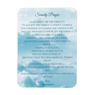 Serenity Prayer, Courage & Wisdom Magneet