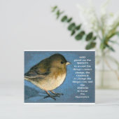 SERENITY PRAYER EN JUNCO ARTWORK BRIEFKAART (Staand voorkant)