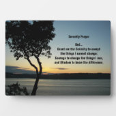 Serenity Prayer Evening Sunset Fotoplaat (voorkant)