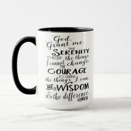 Serenity Prayer Faith Coffee Mok