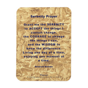 Serenity Prayer Flexible Photo Magnet Magneet