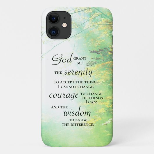 Serenity Prayer, Forest Case-Mate iPhone Case (Achterkant)