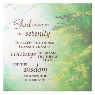 Serenity Prayer, Forest Tegeltje