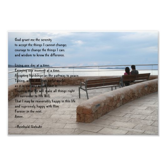 Serenity Prayer Foto Afdruk (Voorkant)