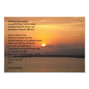 Serenity Prayer Foto Afdruk