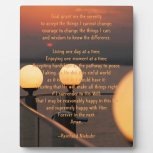 Serenity Prayer Fotoplaat