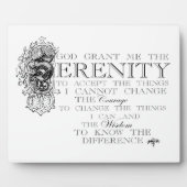 Serenity Prayer Fotoplaat (Voorkant)