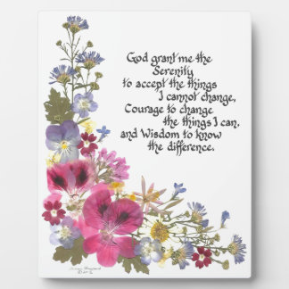 Serenity Prayer Fotoplaat