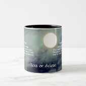 Serenity Prayer Full Moon Inspirerend Tweekleurige Koffiemok (Center)