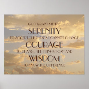 Serenity Prayer GgloSky Poster
