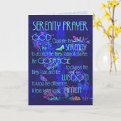 Serenity Prayer Grafische Kunst Kaart (Gele Bloem)