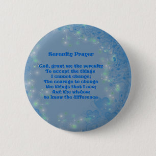 Serenity Prayer Hearts Inspirerend Button