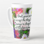 Serenity Prayer in Bouquet Design Latte Mok (Linkerhoek)