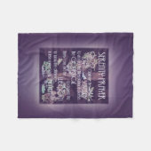 Serenity Prayer in Lavender Fleece Deken (Voorkant (Horizontaal))