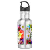 Serenity Prayer Inspiration Bouquet Design Waterfles (Achterkant)