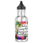 Serenity Prayer Inspiration Bouquet Design Waterfles (Links)