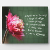 Serenity Prayer Inspirerend Flower Fotoplaat (Voorkant)