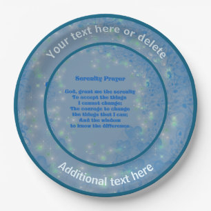 Serenity Prayer Inspirerend Gepersonaliseerde Part Papieren Bordje